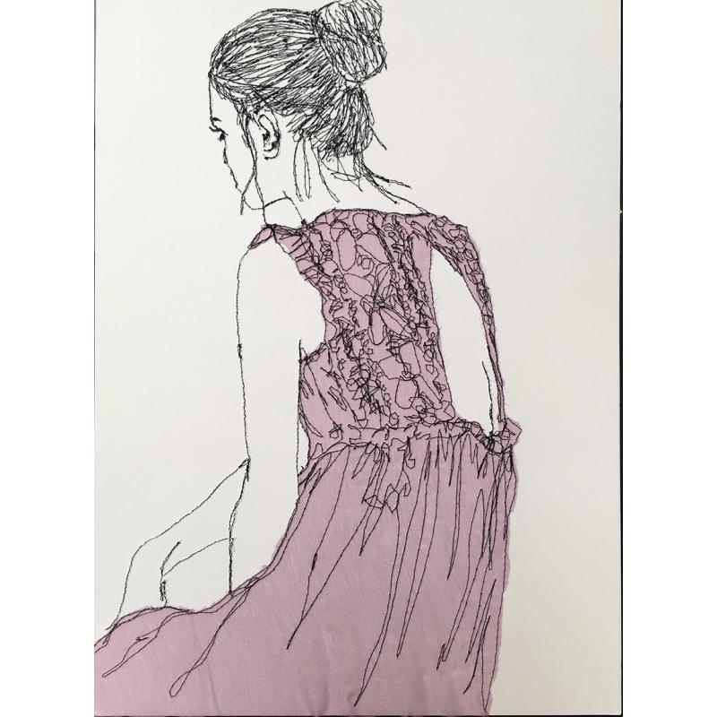 purple lace black dress