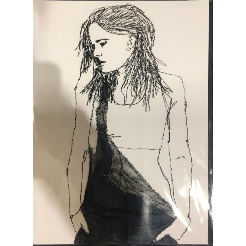 White Crop Top and Denim Dungarees