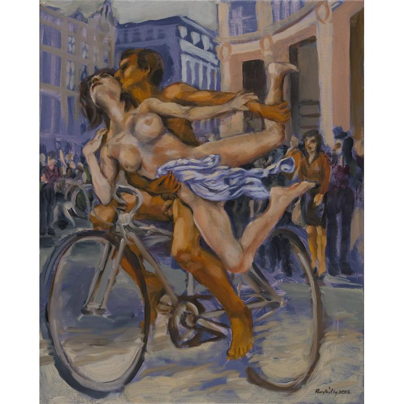 Passionate Nude Couple in Oxford Circus