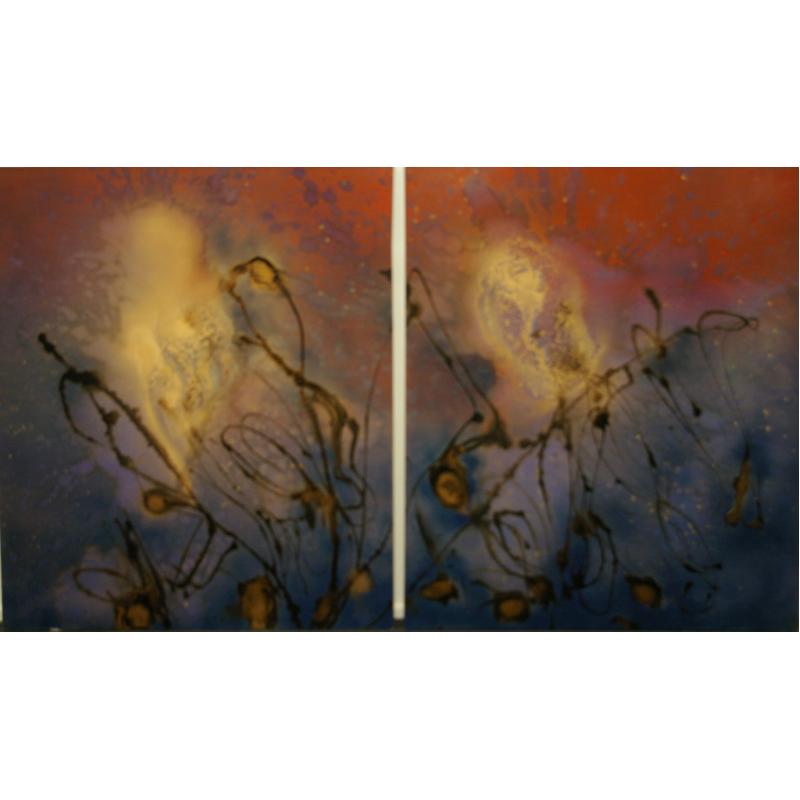 Space Web Diptych