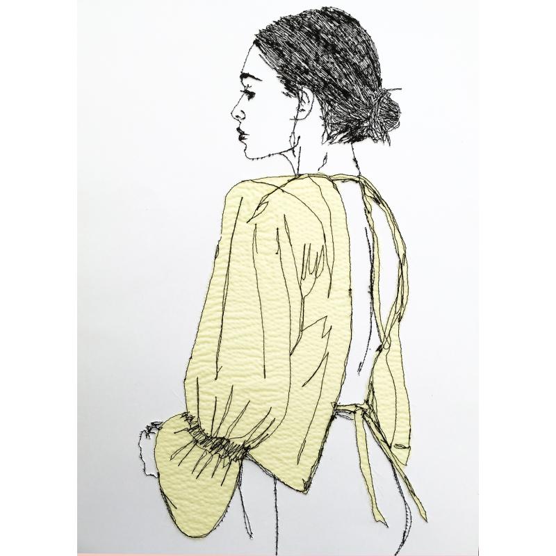 Yellow Tie Backless Top