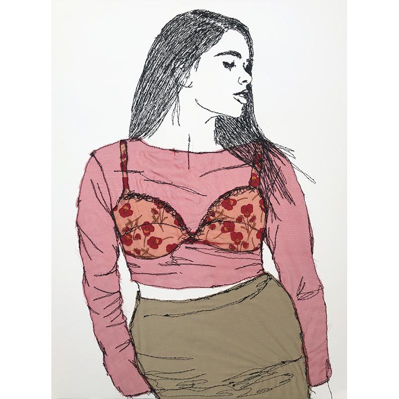 Floral Poppy Crop Top