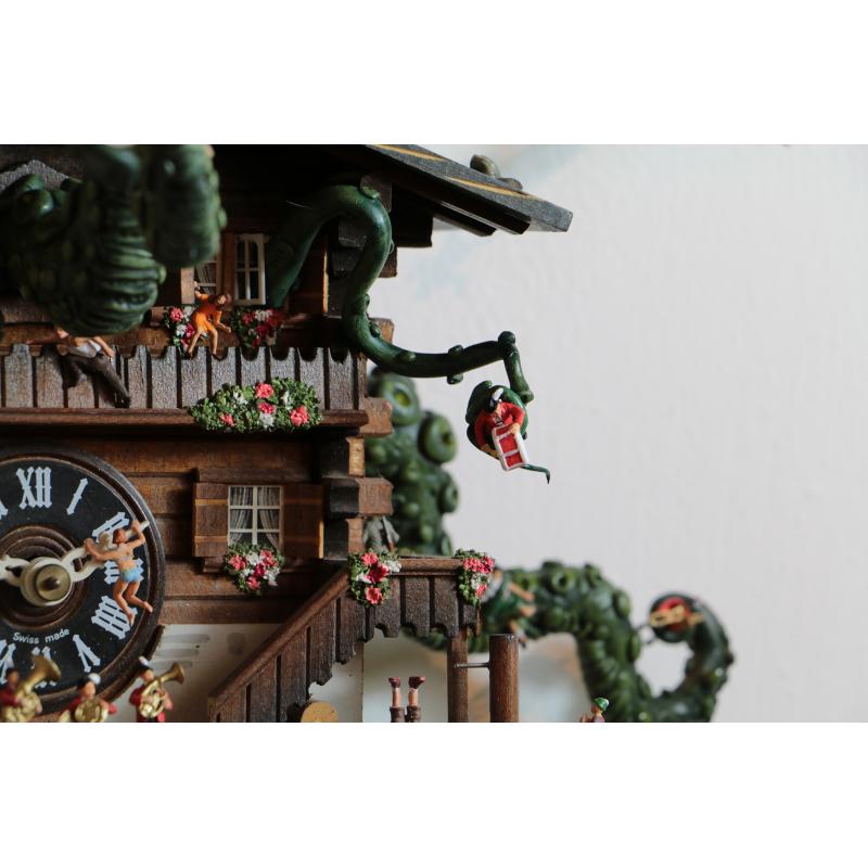 Distressed Clock I - Four Poster