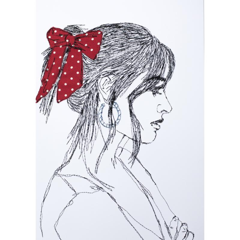 Red Polka Dot Hair Ribbon