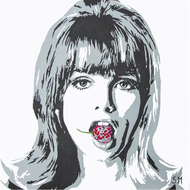Liberty Print Cherry Painting - Jean Shrimpton