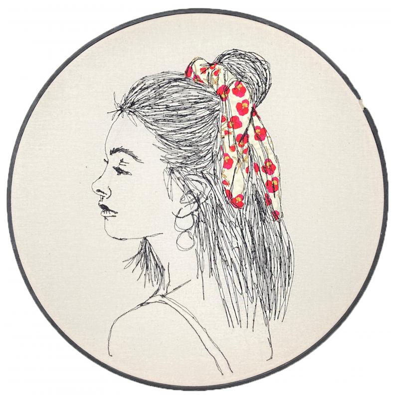 Poppy Liberty Print Hair Tie