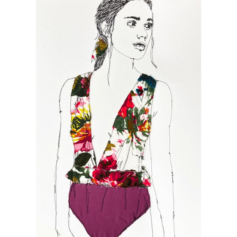 Tropical Print Plunge Swimwear