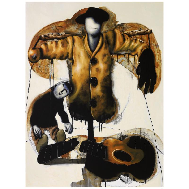 Still Life in Black and Orange
