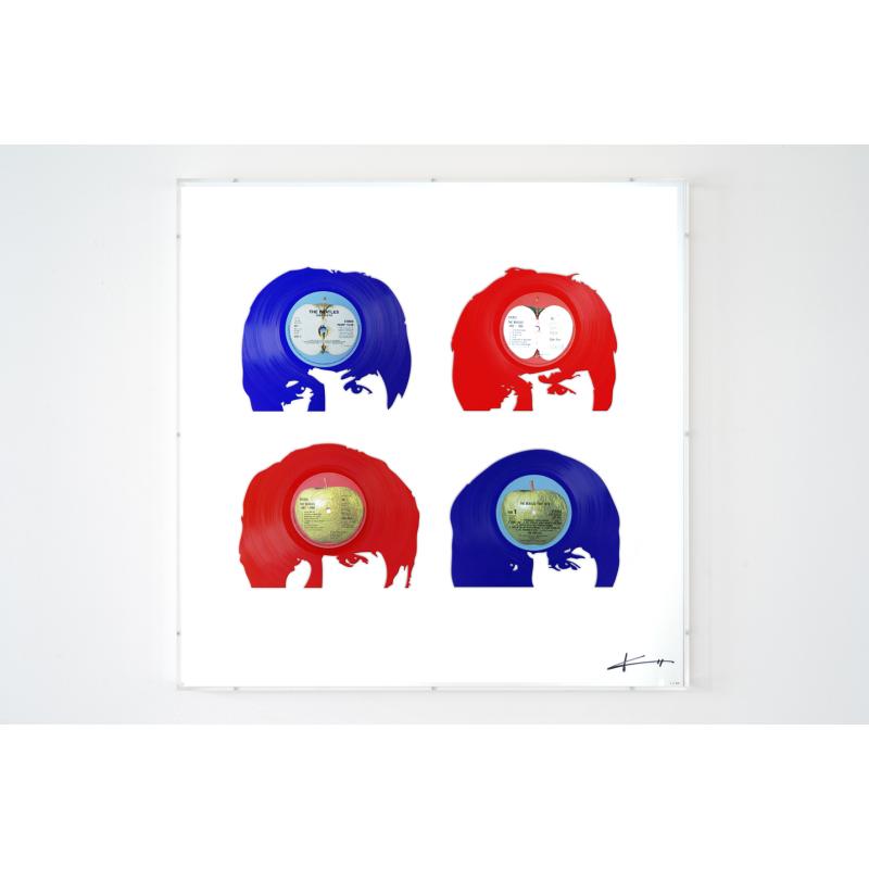 The Beatles - Fab Four Red White and Blue
