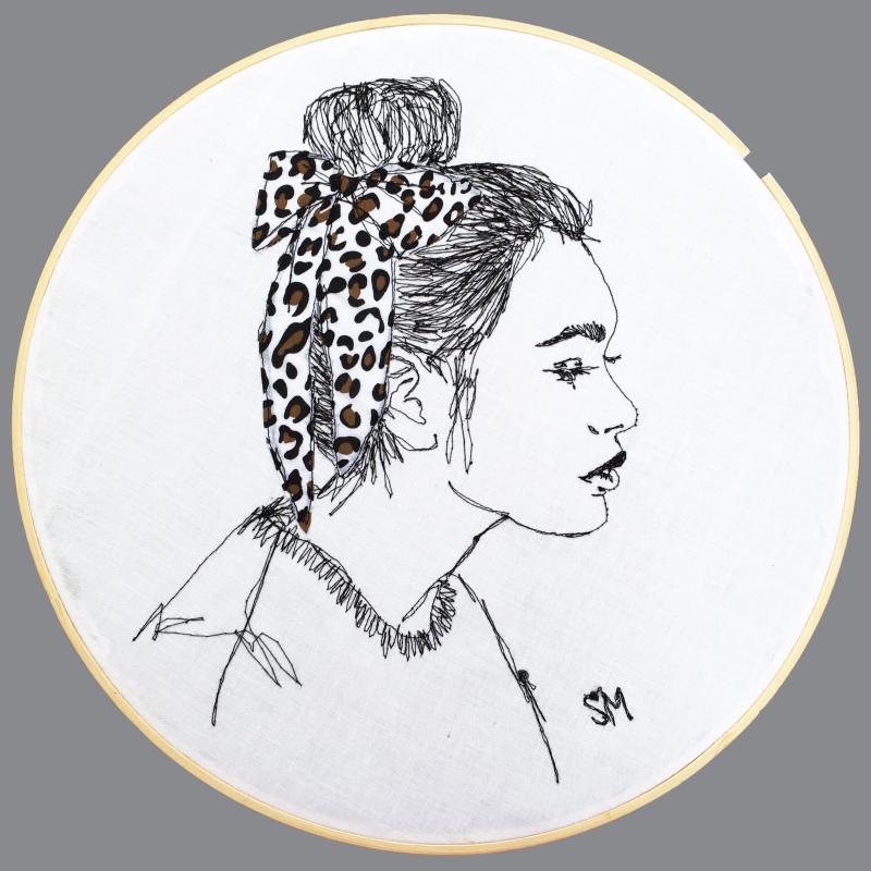 Leopard Print Smart Bow