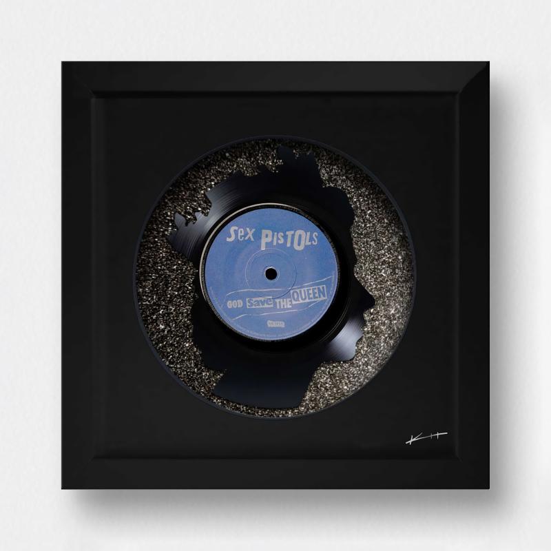 God Save the Queen - All in Black 7 inch